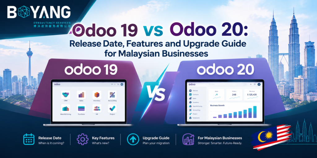 Odoo 19 vs Odoo 20 features and upgrade guide for Malaysian businesses