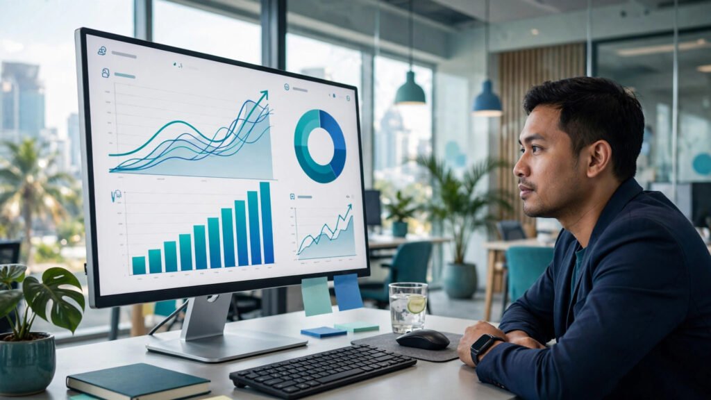 SEO for SaaS companies in Malaysia – organic growth dashboard